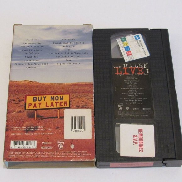 Van Halen Live Right Here Right Now - Guitar Style - Guitar Heroes VHS Lot of 3 - Picture 7 of 8